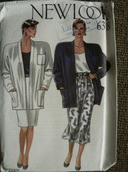 6318 NL DOLMAN JACKET, STRAIGHT-FLARE SKIRT PATTERN 8-18